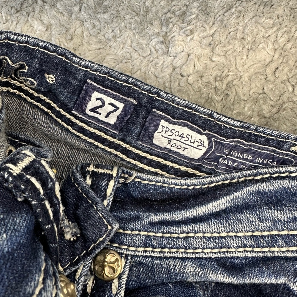 Miss Me embellished Blue Jeans - Picture 2 of 6